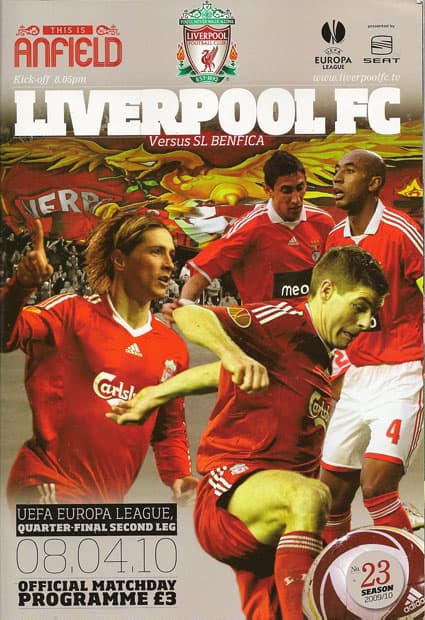 Liverpool FC v SL Benfica